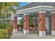 Brick gazebo with seating near the community pool at 12240 Whisper Lake Dr, Bradenton, FL 34211