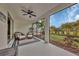 Spacious screened porch overlooking the backyard at 12240 Whisper Lake Dr, Bradenton, FL 34211