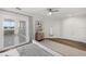 Guest bedroom with water views and private balcony at 144 N Casey Key Rd, Osprey, FL 34229