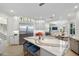 Luxury kitchen with expansive island and top-of-the-line appliances at 144 N Casey Key Rd, Osprey, FL 34229