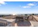 Stunning ocean view from private rooftop terrace with seating at 144 N Casey Key Rd, Osprey, FL 34229