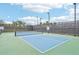 Well-maintained pickleball court with surrounding fencing at 15442 Santa Pola Dr, Wimauma, FL 33598