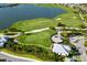 Aerial view of golf course and clubhouse at 16127 Fortezza Dr, Bradenton, FL 34211