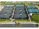 Aerial view of community tennis and pickleball courts at 16127 Fortezza Dr, Bradenton, FL 34211