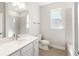 Bathroom with tile flooring, shower/tub combo and vanity at 3425 Dryden St, North Port, FL 34288