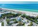 Aerial view of a beachfront property near the ocean at 5613 Gulf Dr, Holmes Beach, FL 34217