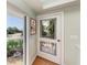 Bright entryway with hardwood floors and ocean views at 5613 Gulf Dr, Holmes Beach, FL 34217