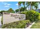 Harbor Towers Yacht & Racquet Club sign at 5855 Midnight Pass Rd # 311, Sarasota, FL 34242