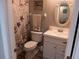 Clean bathroom with updated vanity and shower at 6033 34Th W St # 138, Bradenton, FL 34210