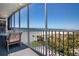 Spacious balcony overlooking beach and ocean at 6300 Midnight Pass Rd # 708, Sarasota, FL 34242