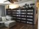 Home theater with extensive DVD/Blu-ray collection at 763 Lakeside Dr, North Port, FL 34287