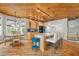 Spacious kitchen with an island and hardwood floors at 107 75Th St, Holmes Beach, FL 34217