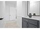 Clean hallway featuring a built-in cabinet with marble top at 1450 Bern Creek Loop, Sarasota, FL 34240