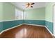 Spacious office with hardwood floors and two-toned walls at 1570 Monarch Dr, Venice, FL 34293