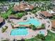 Resort-style pool with expansive deck and clubhouse at 17108 Vardon Ter # 203, Lakewood Ranch, FL 34211