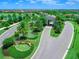 Aerial view of Lakewood National community entrance at 17108 Vardon Ter # 203, Lakewood Ranch, FL 34211