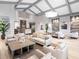 Spacious clubhouse lobby with high ceilings and modern decor at 17108 Vardon Ter # 203, Lakewood Ranch, FL 34211