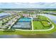 Community features tennis courts, a clubhouse, and a pool at 17120 Cresswind Ter, Bradenton, FL 34211