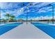 Modern pickleball courts with blue and gray surface at 17120 Cresswind Ter, Bradenton, FL 34211