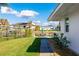 Backyard oasis with patio furniture and canal views at 181 Beeney Se Rd, Port Charlotte, FL 33952
