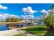 Relaxing waterfront dock with seating and beautiful views at 181 Beeney Se Rd, Port Charlotte, FL 33952