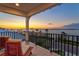 Peaceful balcony boasting breathtaking sunset and water views at 1914 Riverside E Dr, Bradenton, FL 34208
