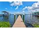 Expansive waterfront dock with boat lift and stunning views at 1914 Riverside E Dr, Bradenton, FL 34208