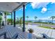 Relaxing waterfront porch with wooden deck and stunning view at 1914 Riverside E Dr, Bradenton, FL 34208