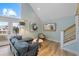 Comfortable living room with hardwood floors and modern decor at 315 Hammock Cir, Anna Maria, FL 34216