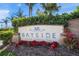 Community entrance sign for Bayside at Little Sarasota Bay at 3904 Waypoint Ave, Osprey, FL 34229