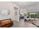 Open concept living area with light flooring and a modern feel at 4697 Antrim Dr, Sarasota, FL 34240