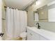 Clean bathroom with white vanity and a shower/tub combo at 4918 25Th W St # 102, Bradenton, FL 34207