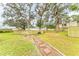 Private fenced yard with a brick pathway at 4918 25Th W St # 102, Bradenton, FL 34207