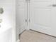 Modern bathroom with white subway tile and updated fixtures at 5587 Farmington Ave, North Port, FL 34288