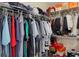 Large walk in closet with ample hanging and shelving space at 5700 Bentgrass Dr # 16-211, Sarasota, FL 34235