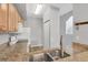 Modern kitchen with granite countertops and stainless steel appliances at 5700 Bentgrass Dr # 16-211, Sarasota, FL 34235