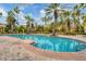 Inviting community pool with lounge chairs at 5700 Bentgrass Dr # 16-211, Sarasota, FL 34235