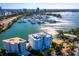 Luxury waterfront building with private boat slips at 650 Golden Gate Pt # 401, Sarasota, FL 34236