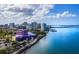 Aerial view of waterfront Performing Arts Center at 650 Golden Gate Pt # 401, Sarasota, FL 34236