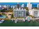 Luxury waterfront building with private boat slips at 650 Golden Gate Pt # 401, Sarasota, FL 34236