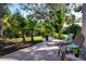 Relaxing patio with brick pavers and comfortable seating at 7213 Las Casas Dr, Sarasota, FL 34243