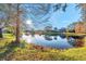 Scenic backyard view overlooking a tranquil lake at 14146 Cattle Egret Pl, Bradenton, FL 34202
