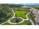 Aerial view of community green space with winding pathways at 16606 San Nicola Pl, Lakewood Ranch, FL 34211