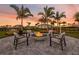 Relaxing fire pit area with seating, perfect for outdoor gatherings at 16606 San Nicola Pl, Lakewood Ranch, FL 34211
