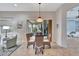 Charming breakfast nook with a view of the backyard at 210 166Th Ne St, Bradenton, FL 34212
