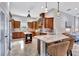 Spacious kitchen with granite countertops, island, and ample cabinetry at 210 166Th Ne St, Bradenton, FL 34212