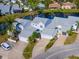 Aerial view of a townhome community near a lake at 3523 52Nd W Ave, Bradenton, FL 34210