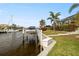 Private boat dock on a tranquil waterway at 3607 Darin Dr, Punta Gorda, FL 33950
