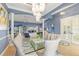 Spacious dining room with view into living room at 3607 Darin Dr, Punta Gorda, FL 33950