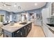 Gourmet kitchen with large island, gas cooktop, and upgraded cabinetry at 3607 Darin Dr, Punta Gorda, FL 33950